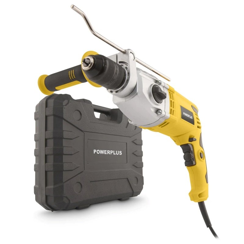 Vŕtačka s príklepom POWERPLUS POWX0291, žltá farba.