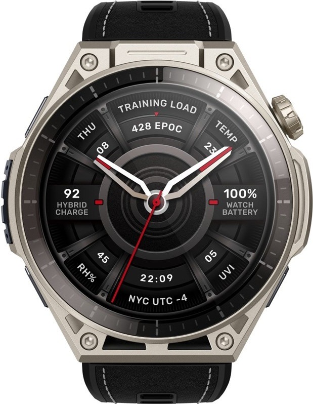 Chytré hodinky Amazfit Balance Ultra + silikónový remienok, titánová farba