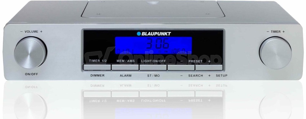 Rádioprijímač Blaupunkt KR12SL strieborný Kuchynské rádio Blaupunkt KR12SL, strieborné