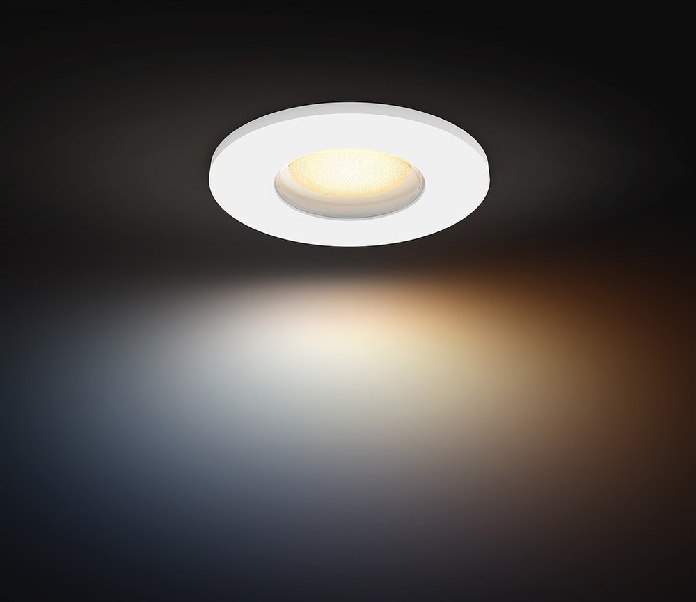 Vstavané svietidlo Philips Adore Hue, 4,2W + GU10, White Ambiance biele Nasvetlenie pomocou svietidla Philips Adore Hue
