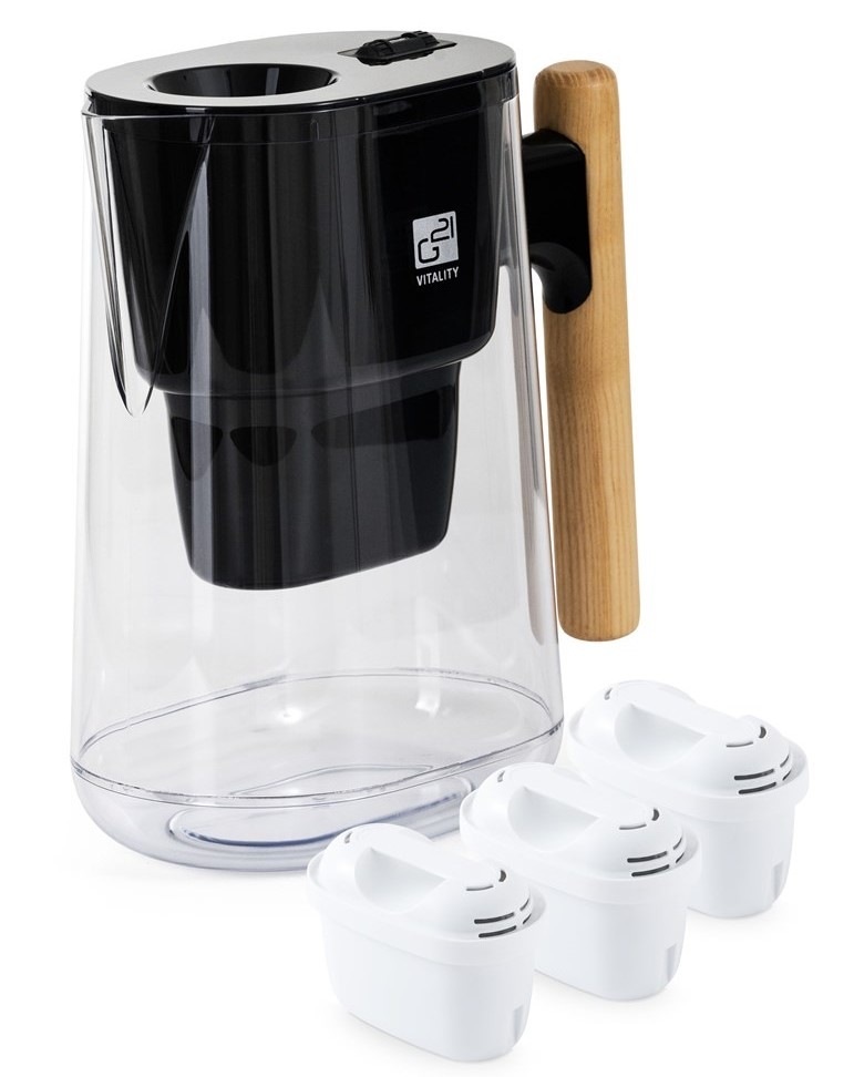 Filtrácia vody G21 FK-G21-C, 2,5 l čierna Filtračná kanvica G21 FK-G21-C, 2,5 l