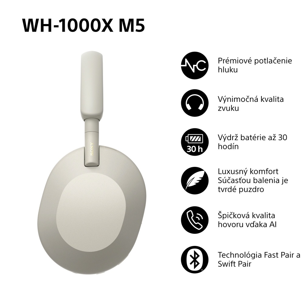 Slúchadlá Sony WH-1000XM5