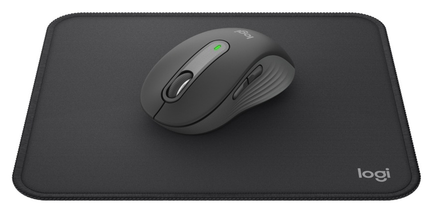 Myš Logitech Signature M650 + podložka Mouse Pad Studio grafitová farba Praktická sada myši Logitech Signature M650 a podložky Mouse Pad Studio Series