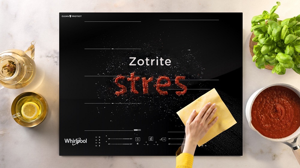 Indukčná varná doska Whirlpool i100 WL S2177 CPNE čierna Indukčná varná doska Whirlpool WL S2177 CPNE, čierna, nano technológia CleanProtect na čistenie vodou