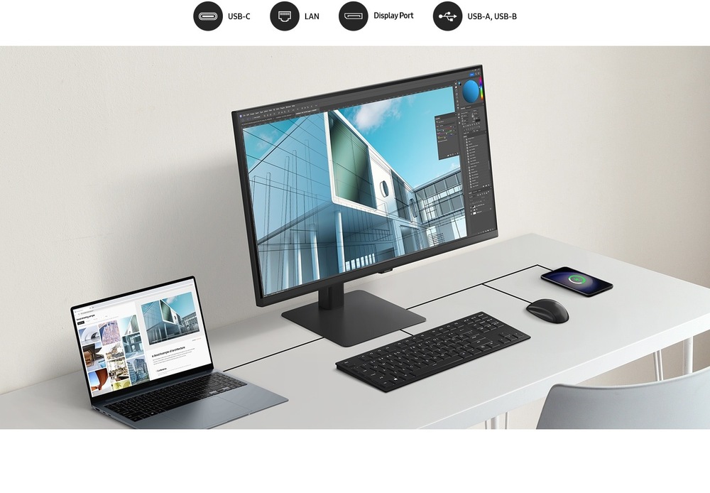Monitor Samsung ViewFinity S8 čierny Samsung ViewFinity S6 (S60UD)