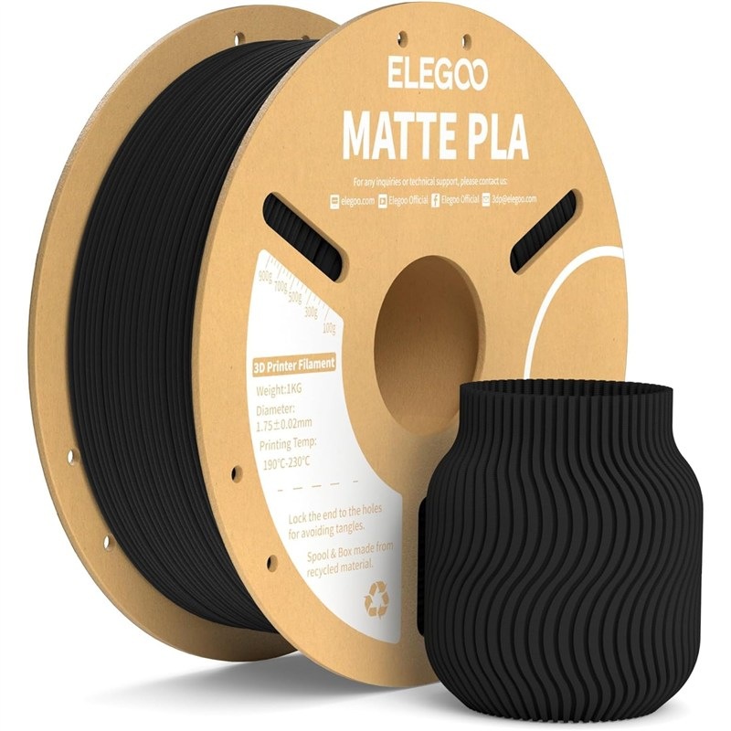 Filament Elegoo pre 3D tlačiarne, čierna farba