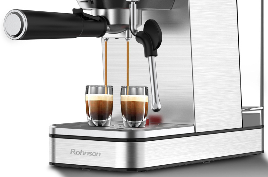 Pákový kávovar Rohnson R-98050 strieborný Rohnson R-98050