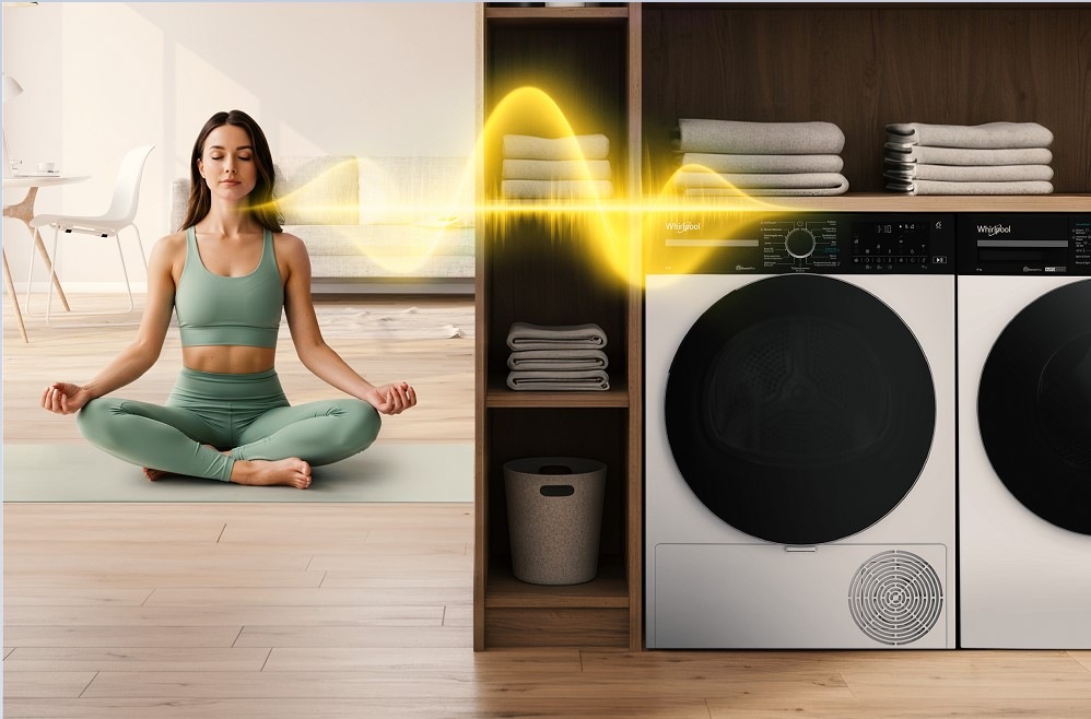 Sušička bielizne Whirlpool C WD 85M WBS CZ biela Sušička bielizne Whirlpool C WD 85M WBS SK, silent spin