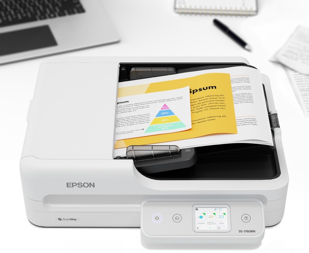Skener Epson WorkForce DS-1760WN biely