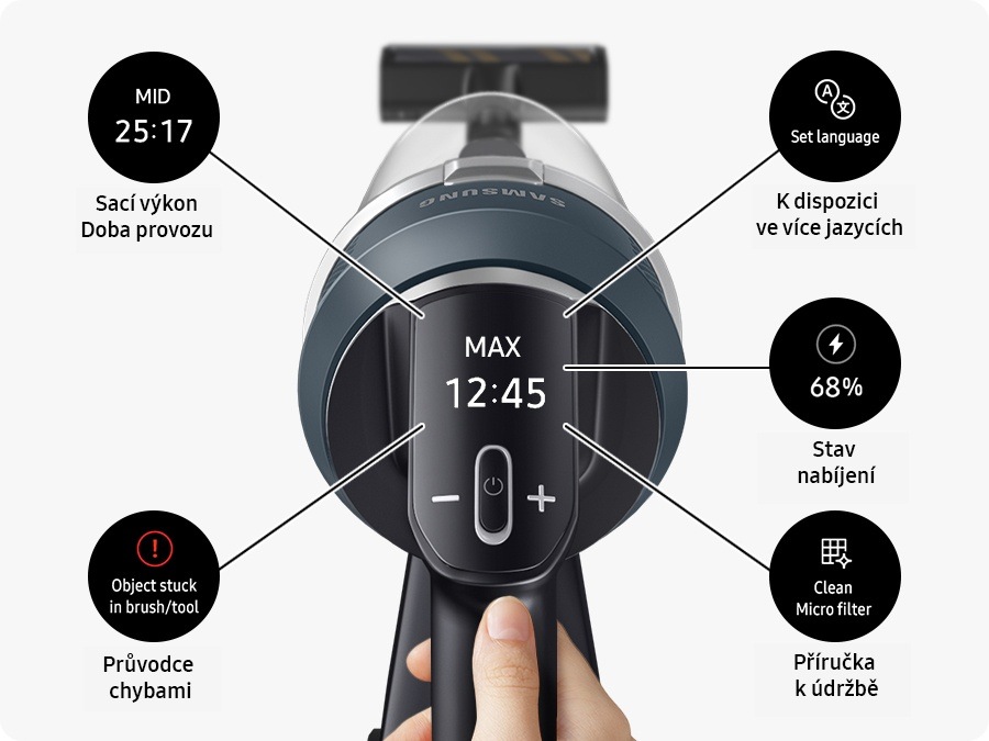Tyčový vysávač Samsung JET 95 premium VS20C954FTB/GE čierny Tyčový vysávač Samsung JET 95 premium VS20C954FTB/GE čierny