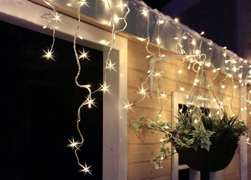 Vianočné osvetlenie Solight záves - cencúle, 360 LED, 9m x 0,7m + 6m, vonkajšie, teplá biela Vianočné osvetlenie Solight záves - cencúle, 360 LED, 9m x 0,7m + 6m, vonkajšie, teplá biela