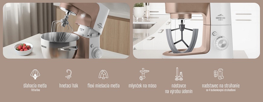 Kuchynský robot ETA Gratussino III Elements,