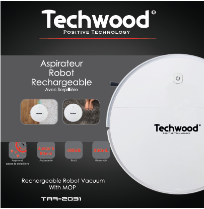 Robotický vysávač Techwood TAR2031 čierny
