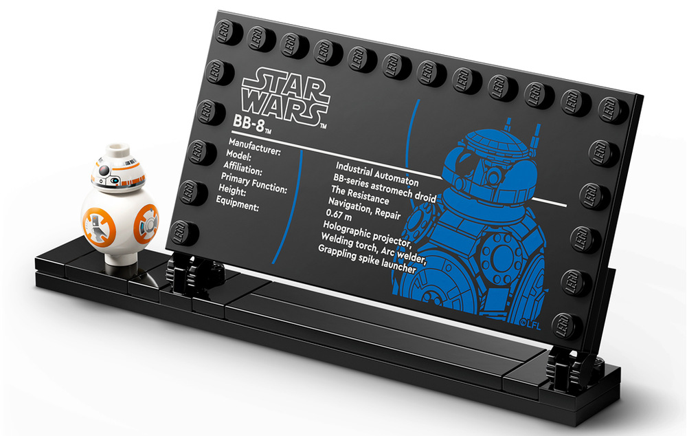 Stavebnica LEGO® Star Wars™ 75452 Astromechanický droid BB-8™ Z 569 dielikov vzniká hravý model pre fanúšikov od 10 rokov, ktorého stavanie uľahčí aplikácia LEGO Builder.