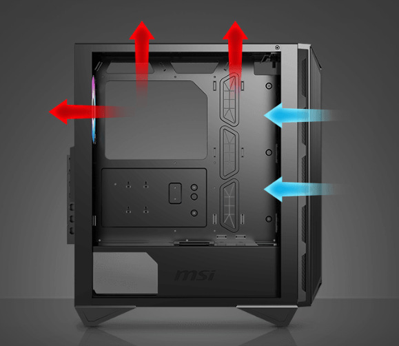 Case MSI MPG GUNGNIR 111R čierna Case MSI MPG GUNGNIR 111R čierna