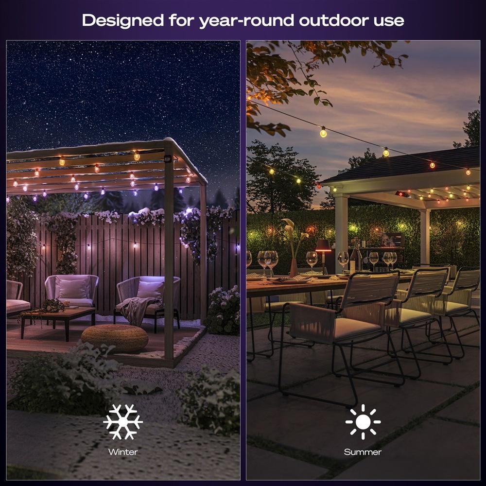 Párty osvetlenia Philips Hue Festavia globe, Bluetooth, White and Color Ambiance, 7 m PHI929004581801_07