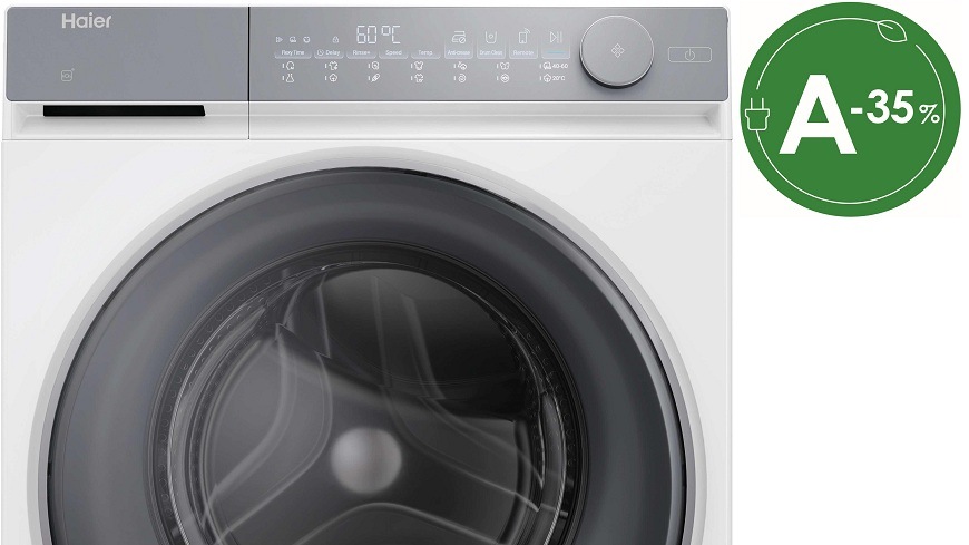 Práčka Haier HW90-B14367U-S biela práčka haier HW90-B14367U-S a zelená ikona A -25 %