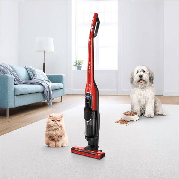 Tyčový vysávač Bosch BCH86PET2 Athlet ProAnimal 28Vmax, Serie 6 červený
