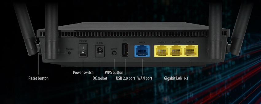 Router Asus RT-AX53U - AX1800 čierny