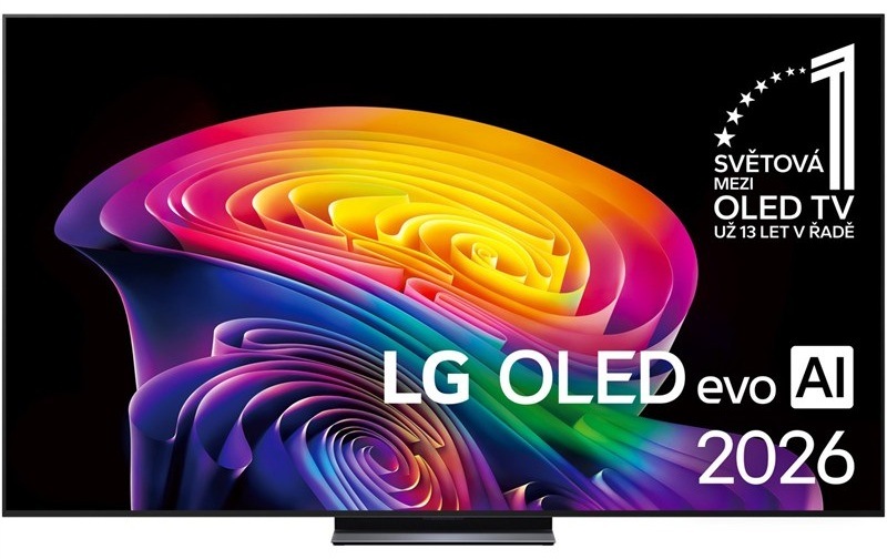Chytrá televízia LG OLED55C66 s OLED panelom, čierna farba