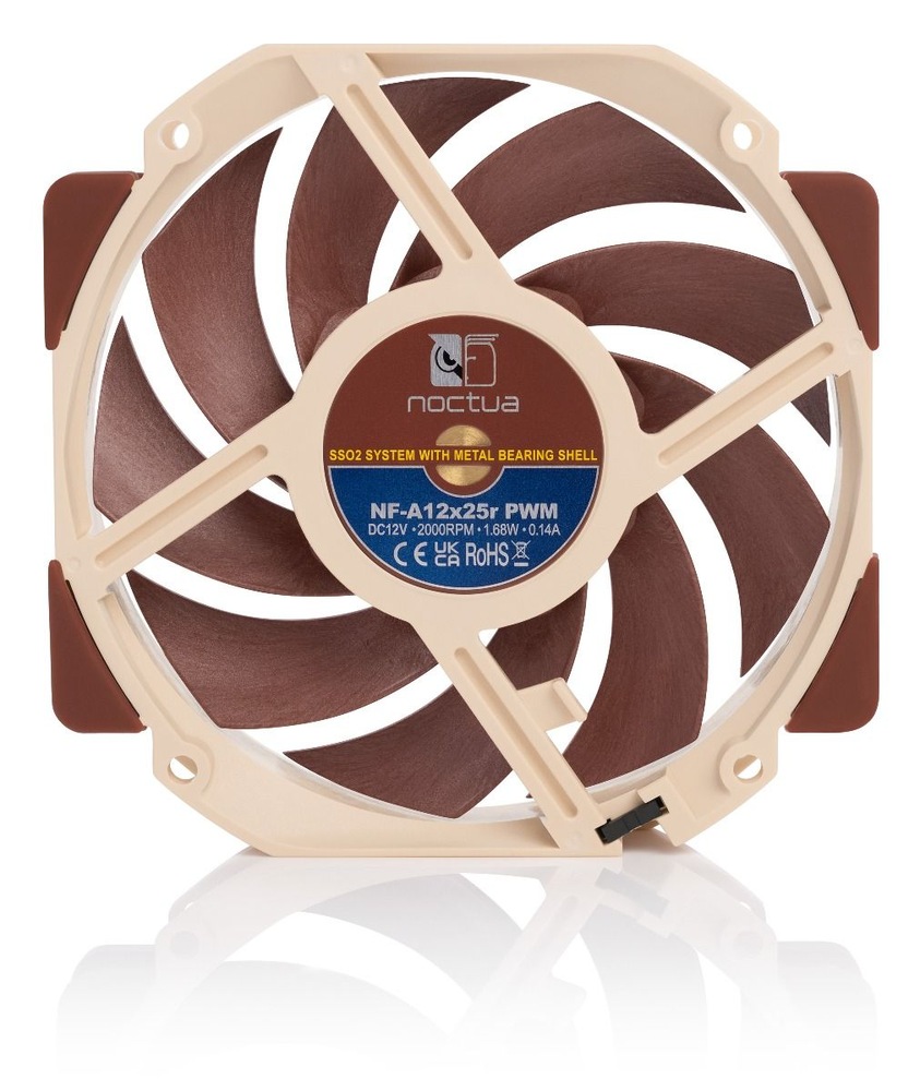 Ventilátor Noctua NF-A12x25r PWM hnedý Ventilátor Noctua NF-A12x25r PWM hnedý