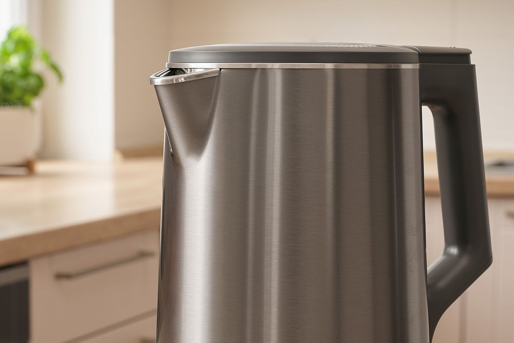 Rýchlovarná kanvica Sencor SWK 0800GY, 1,7 l nerez Moderní kovový design