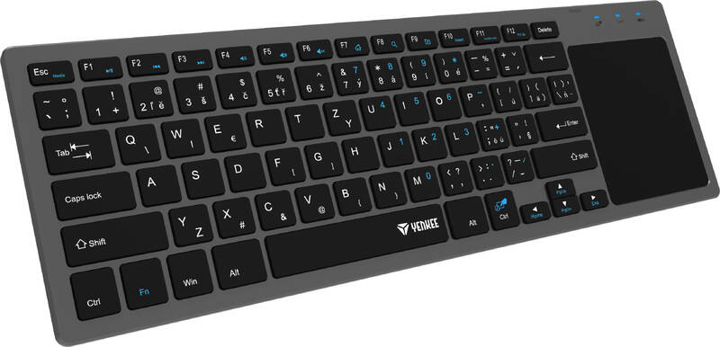 Klávesnica YENKEE YKB 5000CS WL čierna/sivá