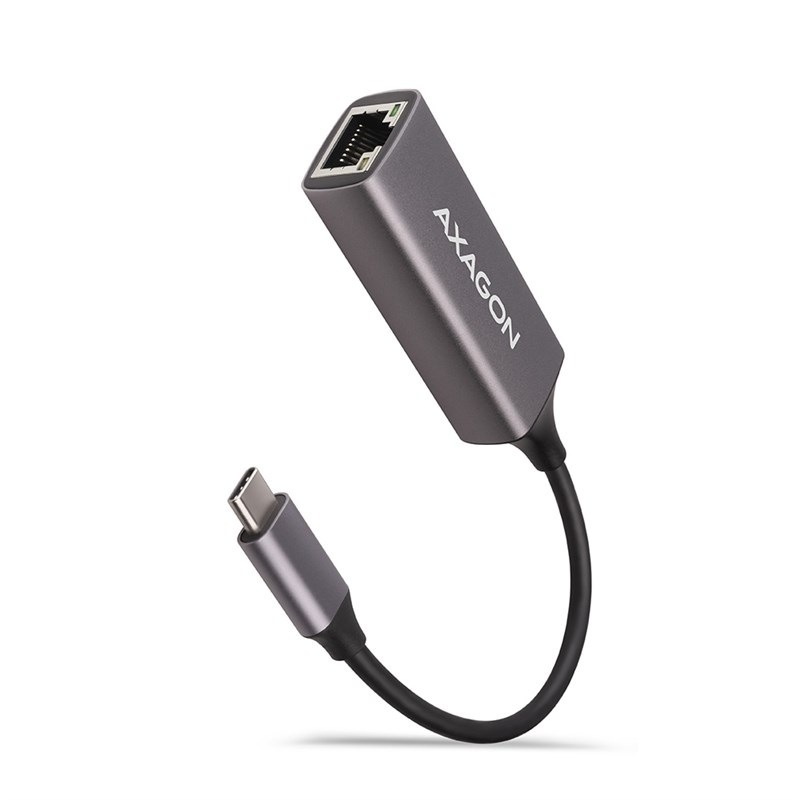 Sieťová karta Axagon USB-C 3.2 Gen 1 - Gigabit Ethernet sivá