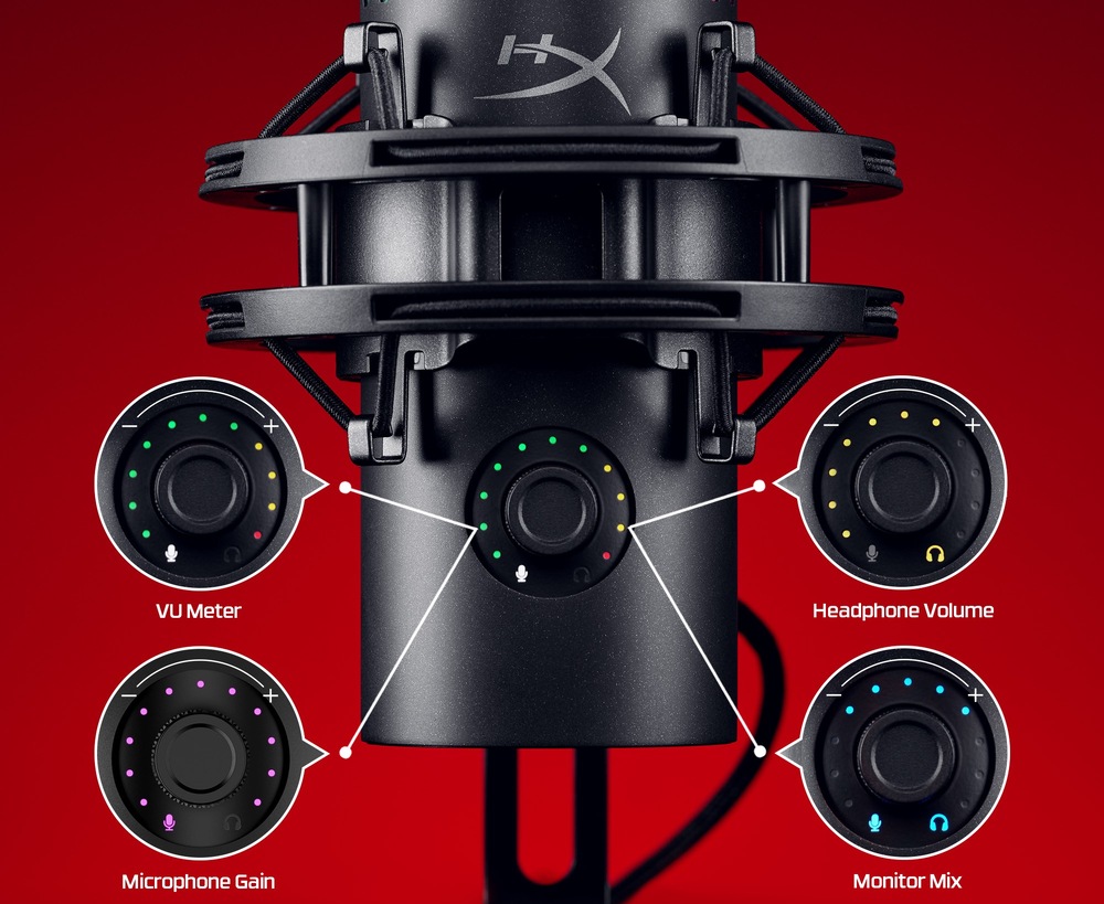 Mikrofón HyperX QuadCast 2 S čierny