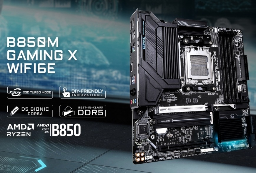 Základná doska GIGABYTE B850M GAMING X WF6E Základná doska GIGABYTE B850M GAMING X WF6E