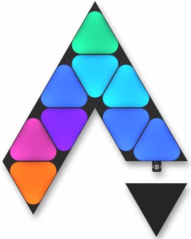 LED svetlo Nanoleaf Shapes Black Mini Triangles Expansion Pack (10 ks) čierne
