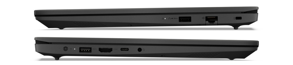 Notebook Lenovo V15 G5 IRL čierny Notebook Lenovo V15 G5 IRL z oboch profilov s portami