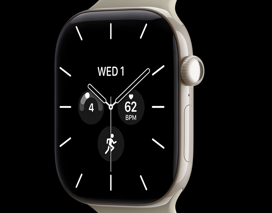Inteligentné hodinky Apple Watch Series 12 GPS 46 mm tmavo bronzový hliník, tmavo bronzový milánsky ťah - S/M Apple Watch Series 12 sú vysoko odolné vďaka sklu Ceramic Shield 2″ width=