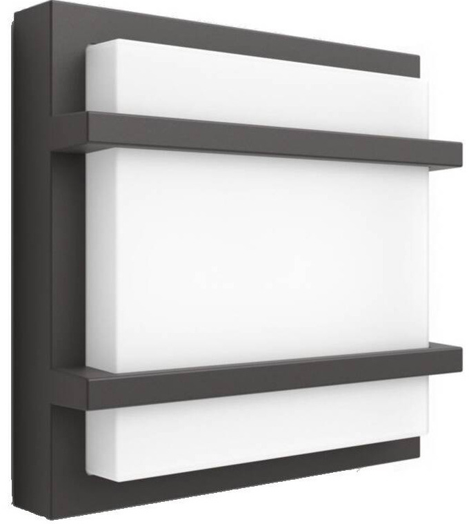 Nástenné svietidlo Philips Petronia, LED, neutrálna biela - antracitové
