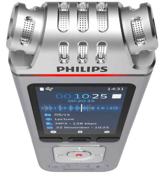 Diktafón Philips DVT4110 strieborný Diktafón Philips DVT4110