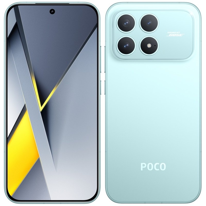Smartphone POCO F8 Pre 5G, 12 GB / 512 GB, modrá farba.