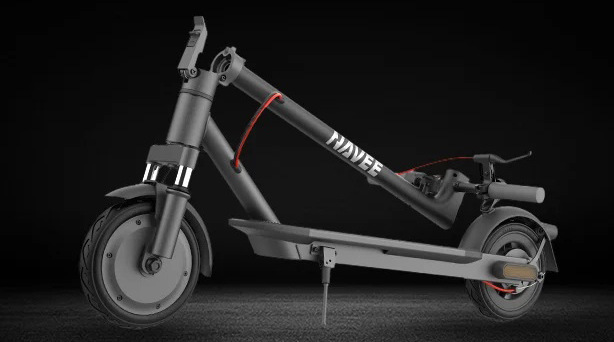 Elektrická kolobežka NAVEE EasyRide E25 Pro sivá Skladacia konštrukcia umožňuje rýchle zloženie a jednoduché prenášanie aj skladovanie