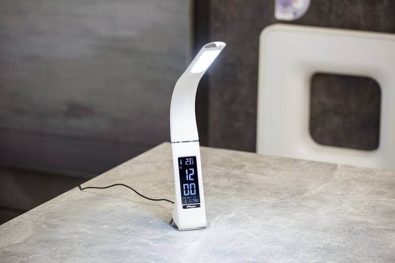 Stolná lampa IMMAX Leather 6,5W biela IMMAX Leather 6,5 W, bílá