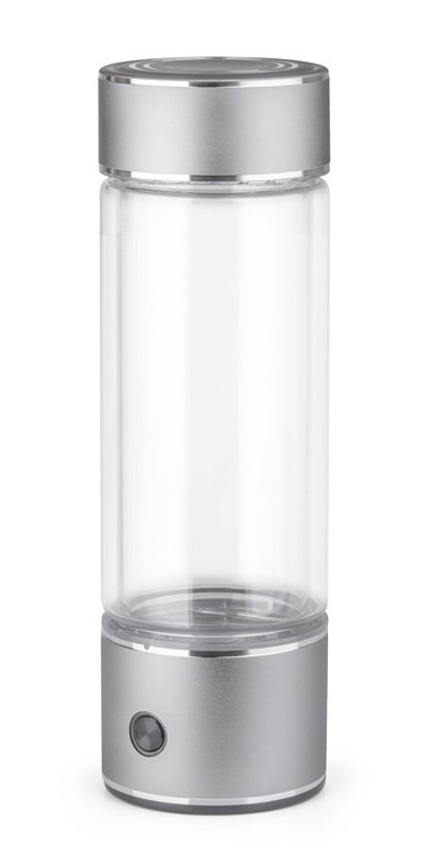 Generátor vodíkovej vody G21 Hydrovia 325, strieborná farba.
