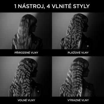 Kulma vlnkovač Rowenta x KARL LAGERFELD Waves Addict CF471LF0 čierna Kulma vlnkovač Rowenta x KARL LAGERFELD Waves Addict CF471LF0 čierna