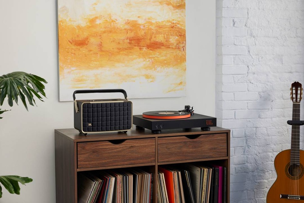 Gramofón JBL Spinner BT čierny/oranžový