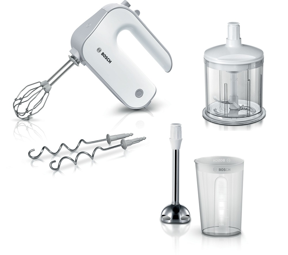 Ručný šľahač Bosch MFQ 4080 strieborný/biely Ručný šľahač Bosch MFQ 4080 strieborný/biely