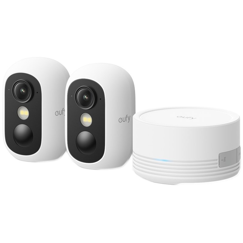 Komplet 2 IP kamier Anker eufy C35 a centrálnej jednotky HomeBase Mini