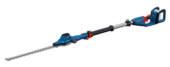 Teleskopické nožnice na živý plot Bosch Professional GHE 18V-50 TP v plne rozloženom stave
