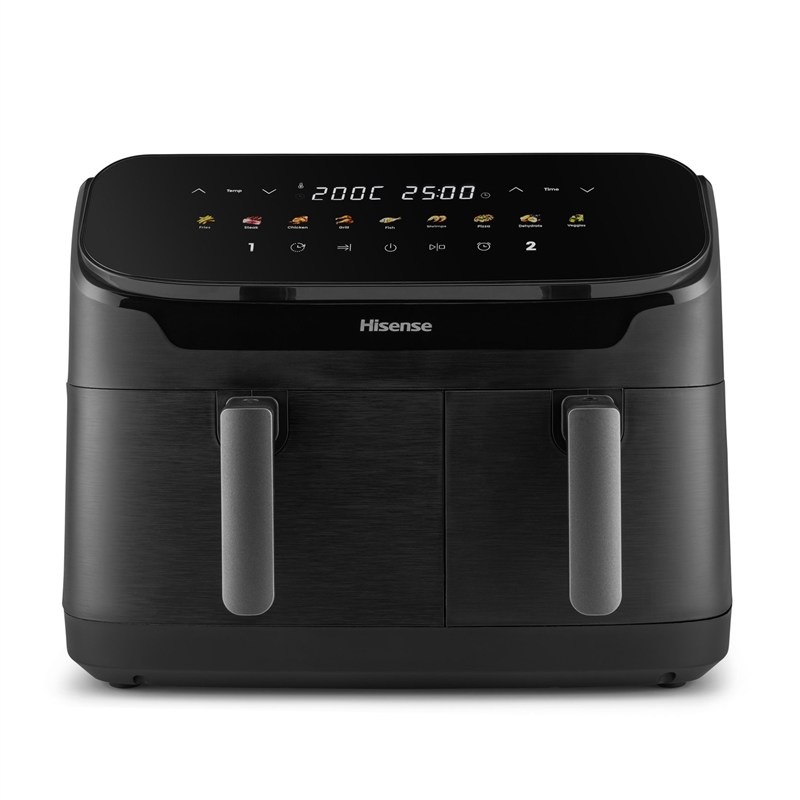 Fritéza teplovzdušná HisenseHAF2700DHA DUAL HEATER, čierna farba