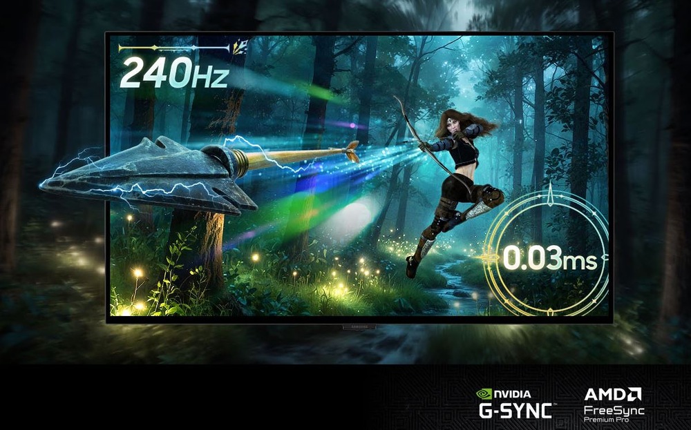 Herný monitor Samsung Odyssey G8 (G80SH) strieborný Herný monitor Samsung Odyssey G8 (G80SH) s obnovovacou frekvenciou 240 Hz