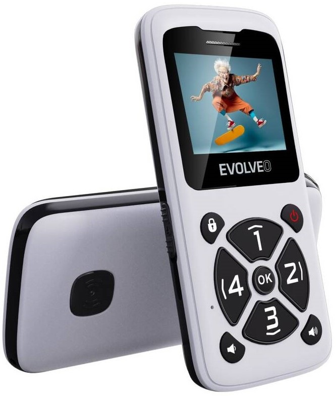Mobilný telefón Evolveo EasyPhone ID biely Mobilný telefón Evolveo EasyPhone ID biely