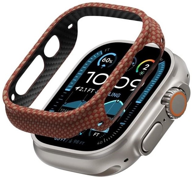 Ochranné puzdro Pitaka Air case Sunset na Apple Watch Ultra/Ultra 2 - oranžové