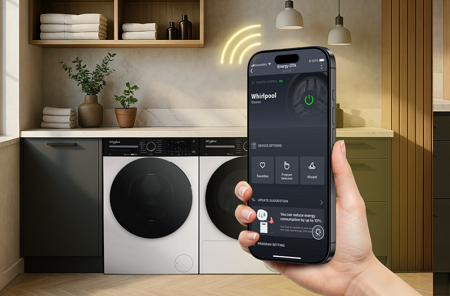 Práčka Whirlpool WAM 764KB CS, múdra aplikácia HomeWhiz