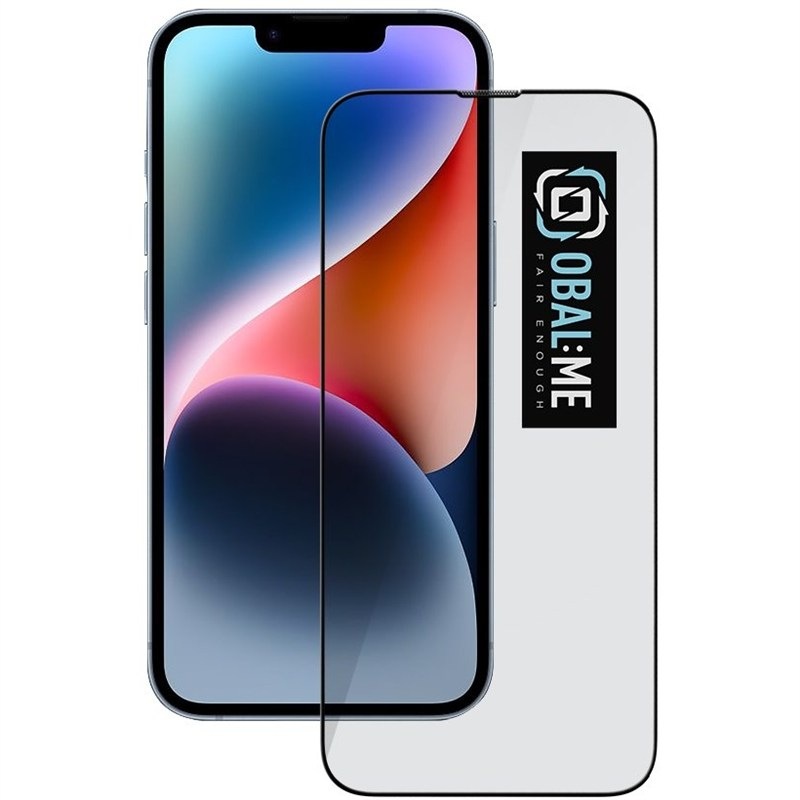 Tvrdené sklo Obal:Me 5D na Apple iPhone 13/13 Pro/14/16e - čierne